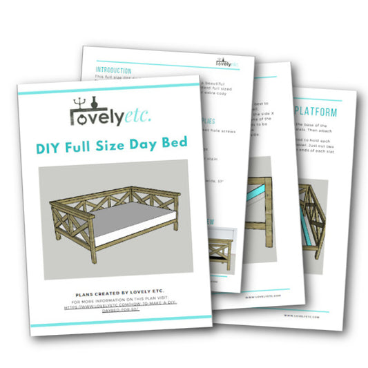 Full Size Daybed Printable Build Plans