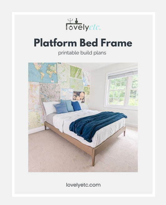 Platform Bed Frame Printable Build Plans